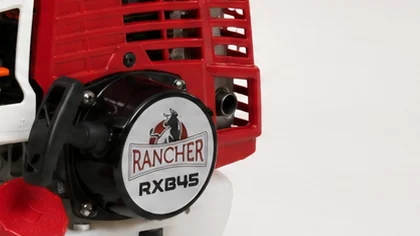 The RANCHER RXB45 nameplate on the clutch housing